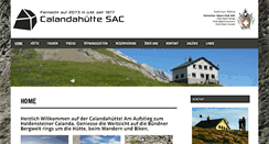 Desktop Screenshot of calandahuette.ch