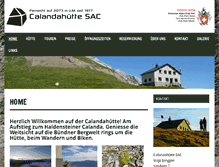Tablet Screenshot of calandahuette.ch